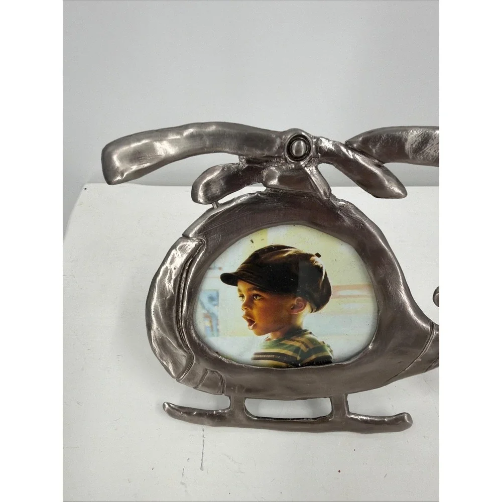 Helicopter Picture Frame Silver Pewter Ashleigh Manor Ruth Reynolds Darby‎